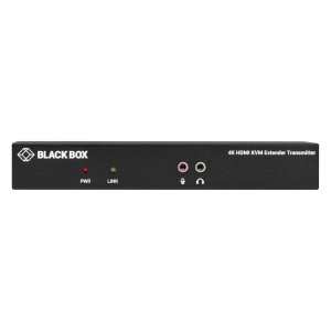 Black Box KVXLCHF-100-SFP-BUN1 KVM Extender Kit Bundle, 4K, HDMI, USB 2.0, Serial, Audio, Local Video